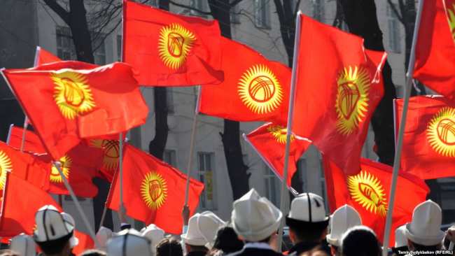 Bishkek - Kyrgyzstan - ak kalpak - kalpak - kyrgyz flag - Kyrgyzstan flag - 5.03.2018