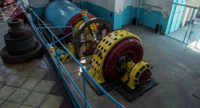 Гидроагрегатор в Лебединовской (Ворошиловская ГЭС), входящий ОАО Чакан ГЭС. Архивное фото