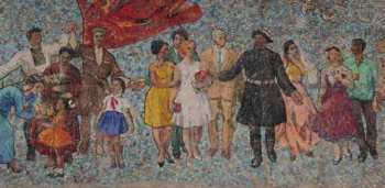 Мозаичное панно «Встреча гостей» разрушили. Минкультуры обратилось в милицию