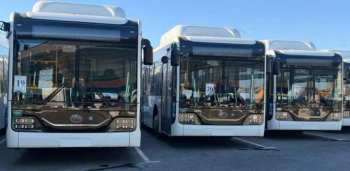 В Бишкек из Китая доставили 95 новых автобусов